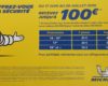 Promotion sur les pneus Michelin 100€ offert